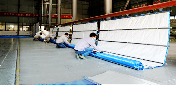 防火卷簾門生產車間